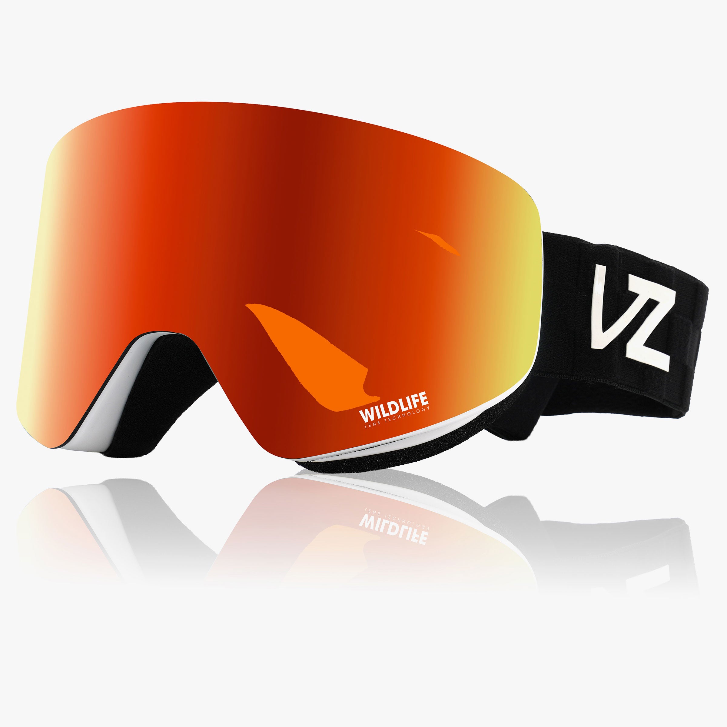 orange snow goggles VonZipper Encore Snow Goggles